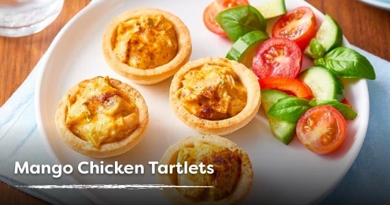 Mango Chicken Tartlets