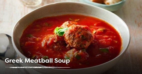 Greek Meatball Soup