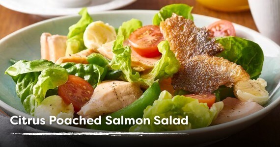 Citrus Poached Salmon Salad