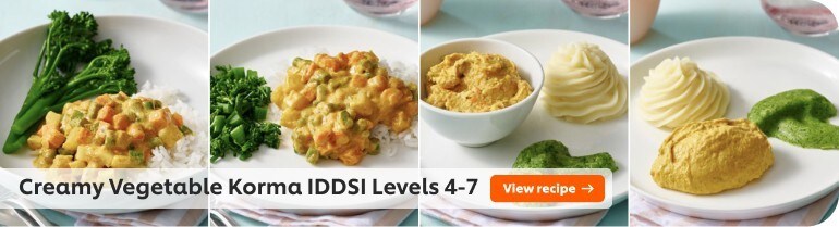 View recipe: Creamy Vegetable Korma IDDSI Levels 4-7