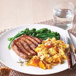 Pumpkin, Feta and Rosemary Bake