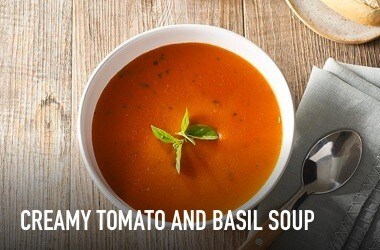 Creamy tomato and basil soup Creamy tomato and basil soup