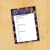 Answer sheet templates