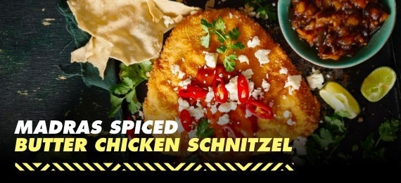 Madras Spiced Butter Chicken Schnitzel Madras Spiced Butter Chicken Schnitzel