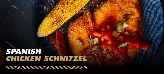 Spanish Chicken Schnitzel Spanish Chicken Schnitzel