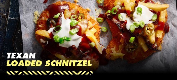 Texan Loaded Schnitzel Texan Loaded Schnitzel