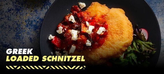 Greek Loaded Schnitzel Greek Loaded Schnitzel