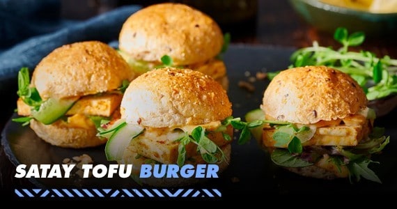Satay Tofu Burger Satay Tofu Burger