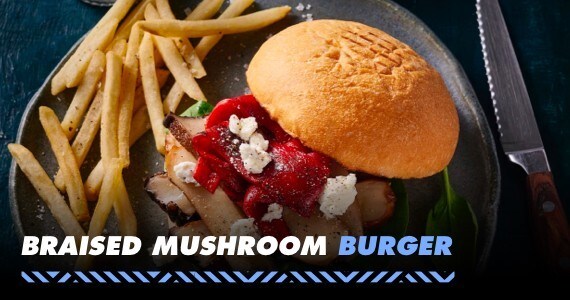 Braised Mushroom Burger