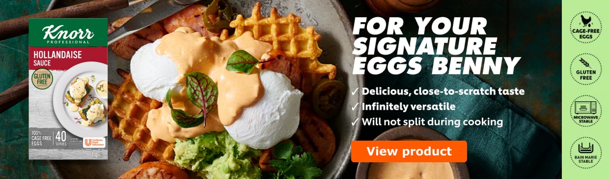 For your SIGNATURE: EGGS BENNY