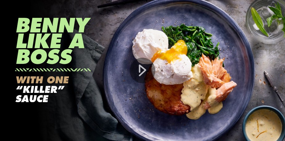 Watch: Consistently brilliant eggs Benedict with Knorr Hollandaise