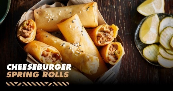 Cheeseburger Spring Rolls