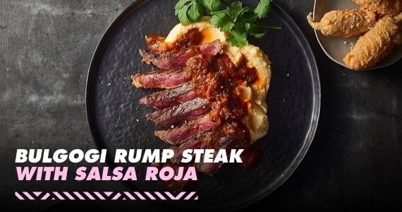 Bulgogi Rump Steak with Salsa Roja