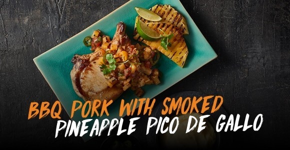 BBQ Pork with Smoked Pineapple Pico De Gallo BBQ Pork with Smoked Pineapple Pico De Gallo
