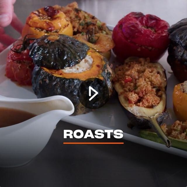 Stuffed veggie roasts