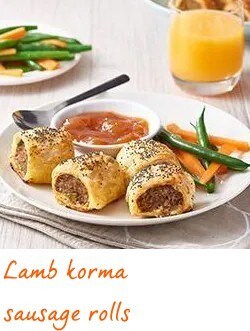 Lamb Korma Sausage Rolls