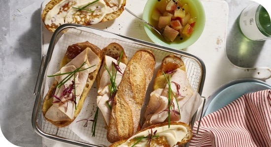 Fig Jam and Turkey Sandwich 