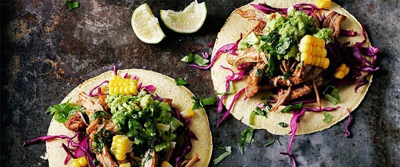 Tacos with Pulled Pork and Grilled Pineapple