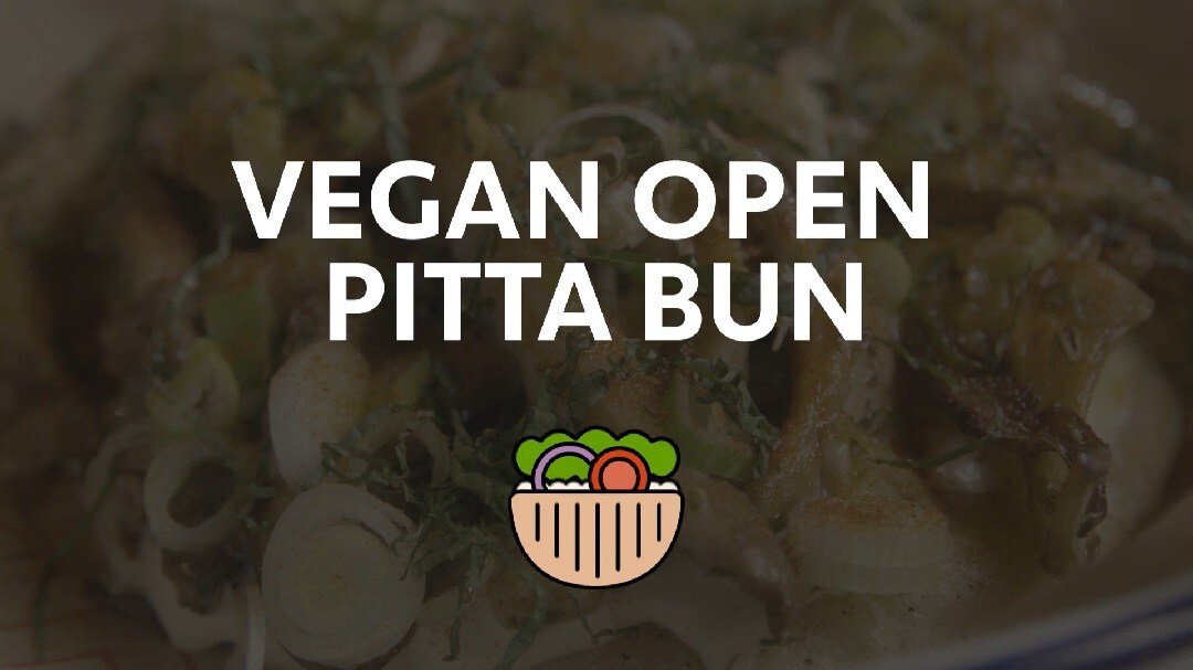 Vegan Open Pitta Bun