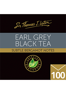 SIR THOMAS LIPTON Earl Grey 100's - Individually sealed for a fresh, premium tea with bergamot notes sourced from the world's most renowned tea regions.
