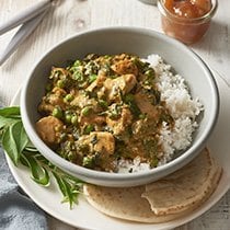 Fish Curry with Spinach and Peas Fish Curry with Spinach and Peas