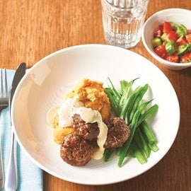 Dijon Lamb Meatballs and Minted Hollandaise Sauce Dijon Lamb Meatballs and Minted Hollandaise Sauce