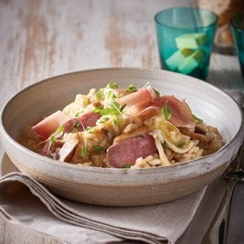 Duck, Prosciutto, Shiitake & Camembert Risotto