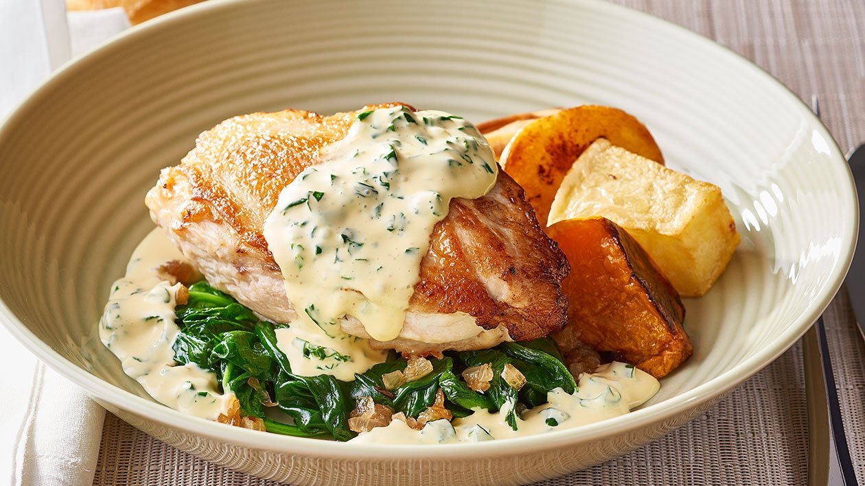 Roast Chicken Florentine – Recipe