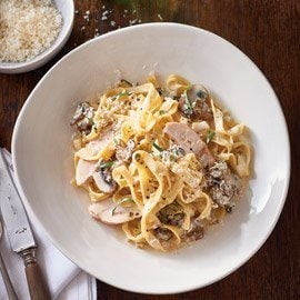 Smoked Chicken Pasta with Mushroom and Tarragon Smoked Chicken Pasta with Mushroom and Tarragon