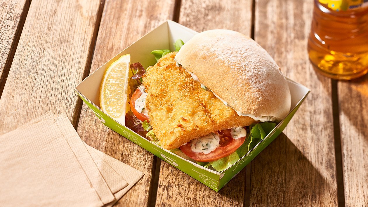 Crispy Fish Burger, Dill Tartare Sauce – Recipe