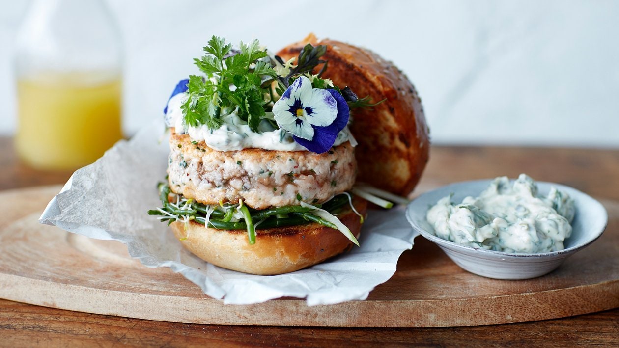 Gourmet Salmon Burger – Recipe