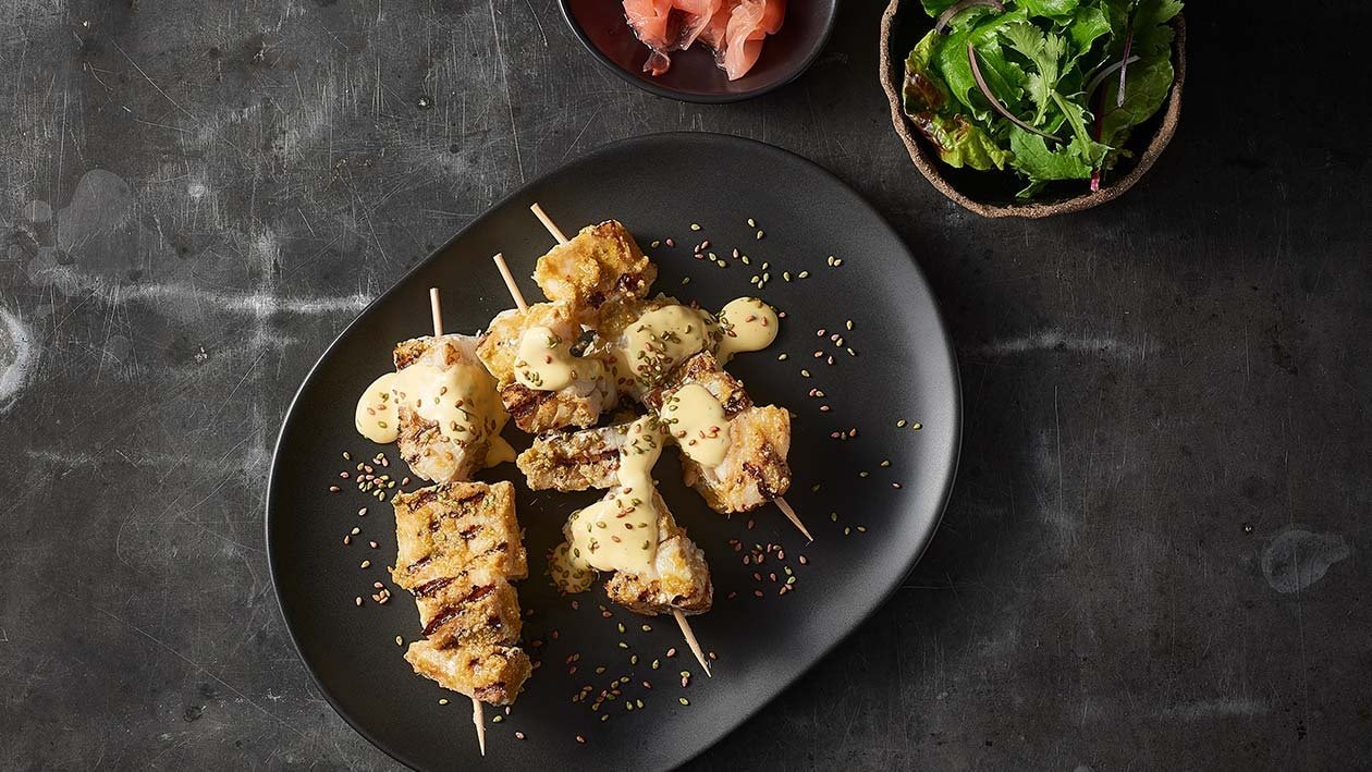 Green Curry King Fish Yakitori – Recipe