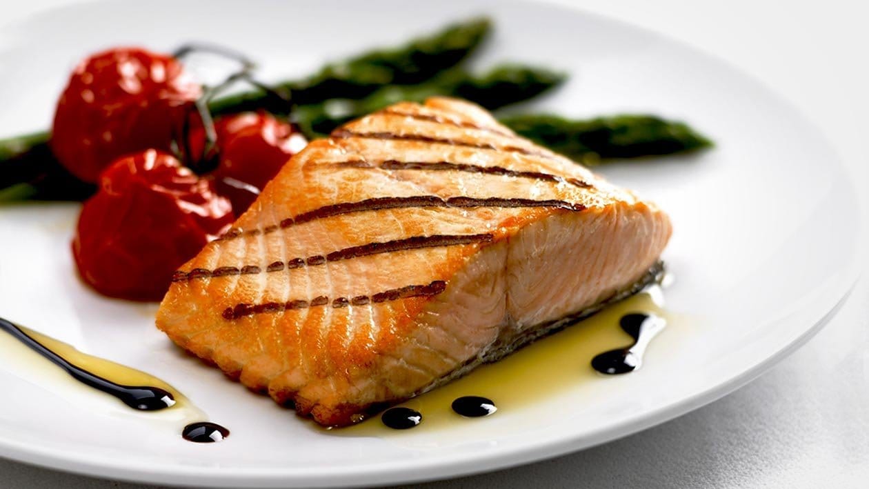 Grilled Salmon, Balsamic Caramel – Recipe