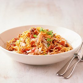 King Crab, Angel Hair Pasta King Crab, Angel Hair Pasta