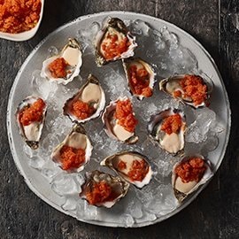 Oysters with Tomato Granita Oysters with Tomato Granita