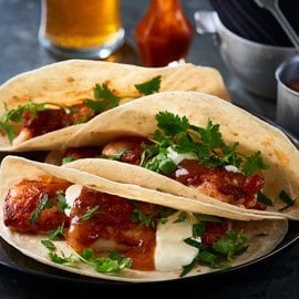 Roti Fish Taco Roti Fish Taco
