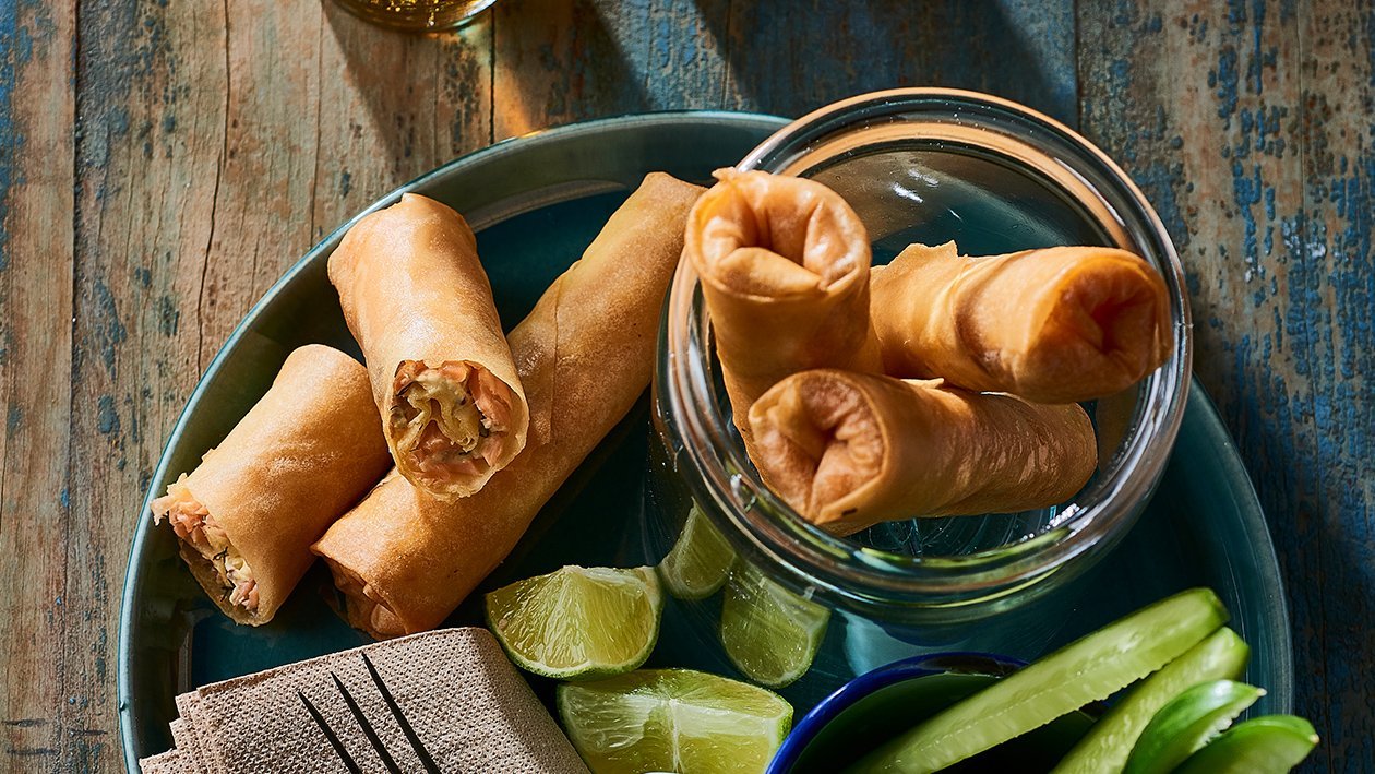 Smoked Salmon and Cream Cheese Spring Rolls – Recipe