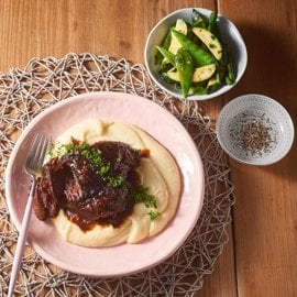 Adobo braised beef cheeks Adobo braised beef cheeks