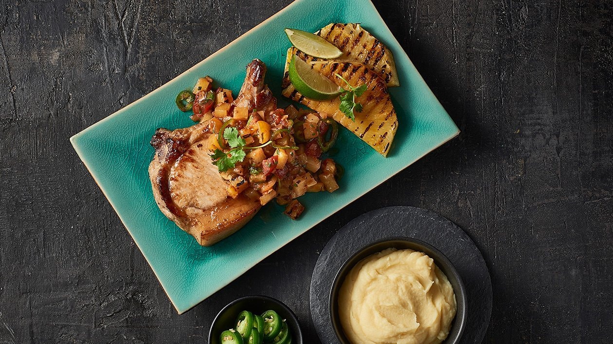 BBQ Pork with Smoked Pineapple Pico de Gallo – Recipe