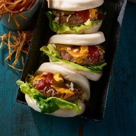 Cheese Burger Bao
