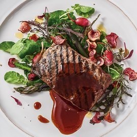 Flat Iron Steak, Lumberjack Maple Cider Jus