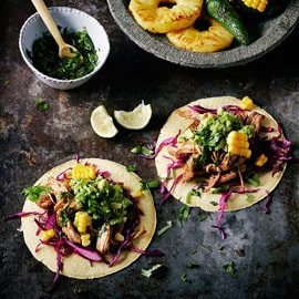 Tacos with Pulled Pork and Grilled Pineapple Tacos with Pulled Pork and Grilled Pineapple