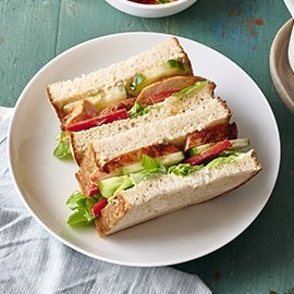 Butter Chicken Sandwich Butter Chicken Sandwich