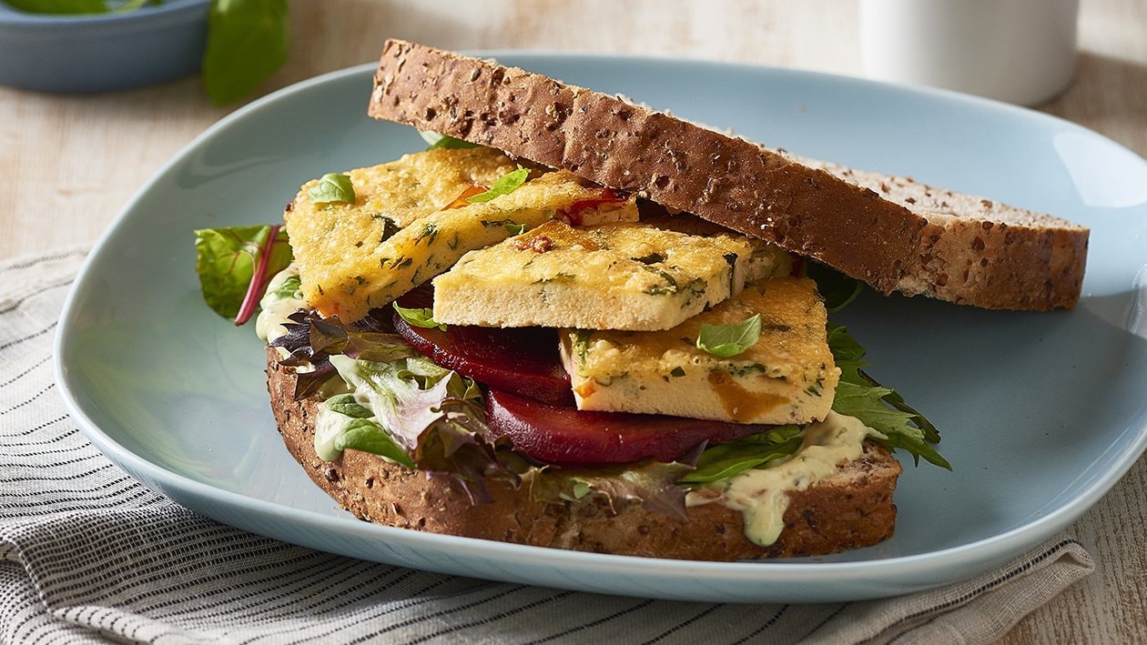 Roast Vege Frittata Sandwich – Recipe