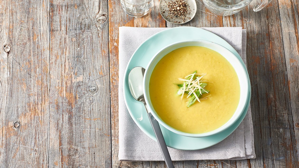 Cream of Chicken Soup with Turmeric, Ginger and Shallots – Recipe