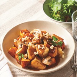 Canadian Baked Vegetable Poutine with Mushroom Gravy Canadian Baked Vegetable Poutine with Mushroom Gravy