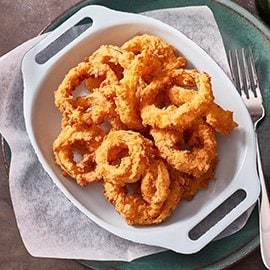 Onion Rings, Blue Cheese Dressing
