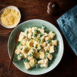 Potato Gnocchi, Blue Cheese Sauce Potato Gnocchi, Blue Cheese Sauce