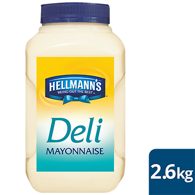 HELLMANN'S Deli Mayonnaise 2.6kg - HELLMANN'S Deli Mayonnaise delivers a consistent sweet and tangy taste in every bite at an affordable price.