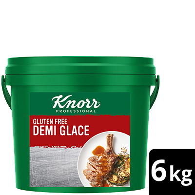 KNORR Demi Glace Gluten Free 6kg - Gluten-free with distinct notes of Australian roasted beef & red wine, this decadent Demi Glace sauce is set to impress with your signature touch.